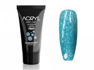 Acryl Pro Gel 2M Hema Free Micro Reflective Glitter Light Blue - 30g