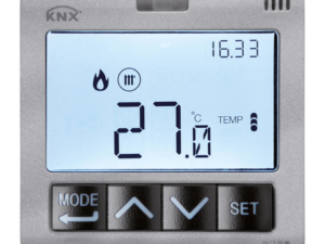 Cronotermostat 1No 5A 250Vac KNX Titaniu 2 module