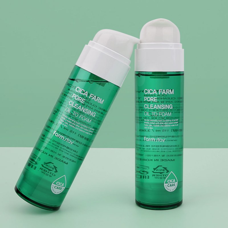 Reducere 40% - Ulei-spuma hidrofilic cu extract de centella 115ml - FarmStay 1 Ulei-spuma hidrofilic cu extract de centella 115ml - FarmStay