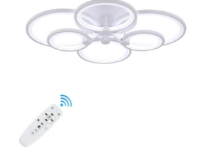 LUSTRA LED CERCURI 100W CU 6 BRATE 3 CULORI+IR 830mm x 140mm