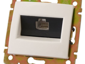 PRIZA DE DATE SIMPLA RJ45 STP CAT5E ALB VALENA