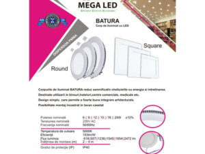 SPOT SLIM BATURA ROUND PANEL 6W