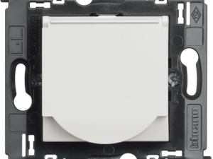 PRIZA SCHUKO 2M CU CAPAC 2P+E 16A ALB BTICINO LIVING LIGHT