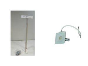 Pachet Brat Montaj Perete 45cm Proiector + Proiector LED 10W Alb Lumina Calda