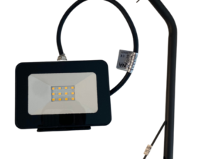 Pachet Brat Montaj Perete 45cm Negru Proiector + Proiector LED 20W Negru Lumina Neutra