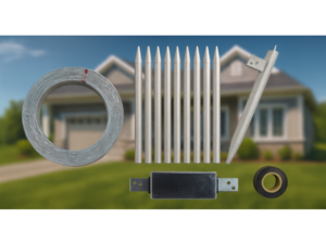 Pachet complet sistem de impamantare pentru casa – 37m platbanda zincata 40x4