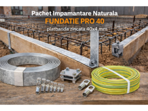 Pachet Impamantare Naturala FUNDATIE PRO 40 – platbanda zincata 40x4 mm