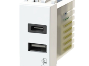 Priza dubla USB 3.0 1 modul alb