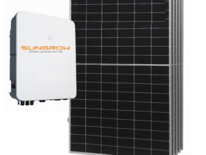 Pachet fotovoltaic 5Kw invertor hibrid trifazat + panouri fotovotaice Astro