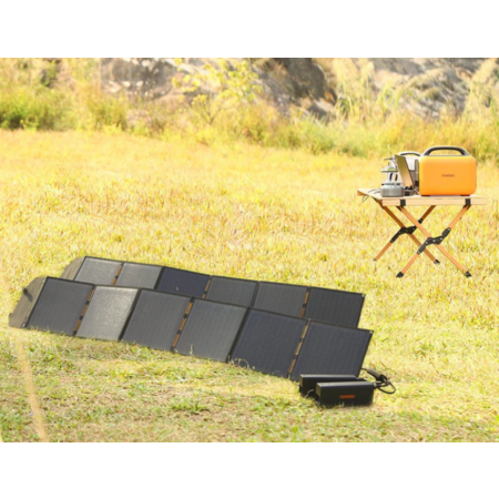 Reducere 6% – Pachet kit solar portabil Runhood Starter energie independenta 324Wh cu panou pliabil 100W si invertor AC 80W 1 Pachet kit solar portabil Runhood Starter energie independenta 324Wh cu panou pliabil 100W si invertor AC 80W