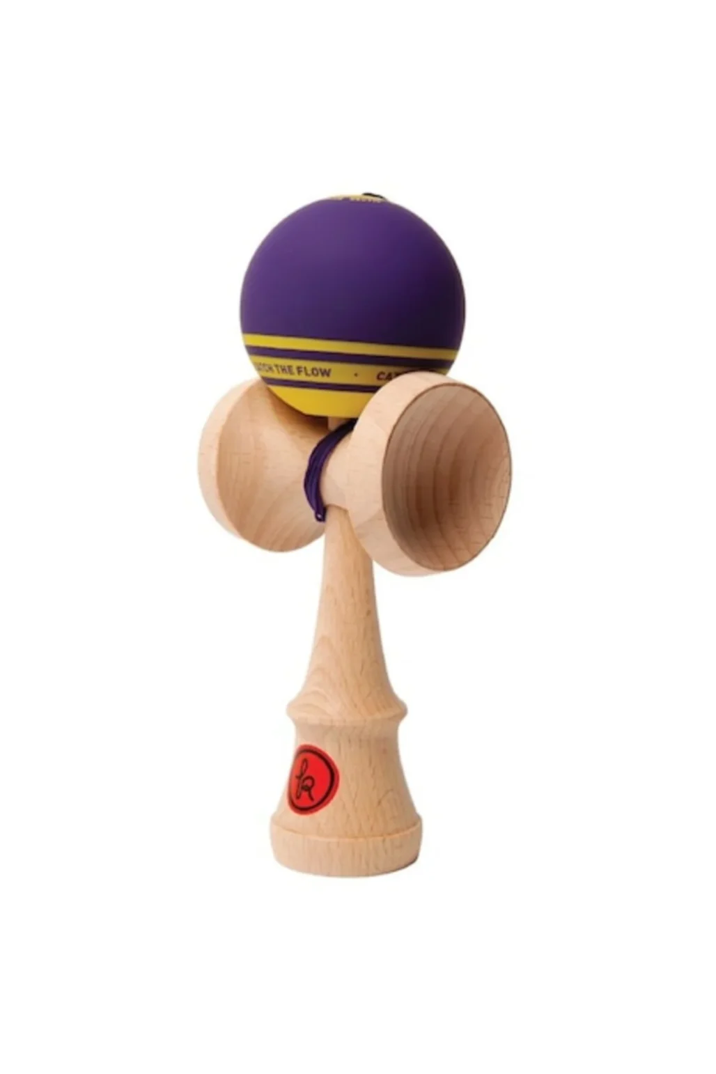 Reducere 55% - Kendama Record Plus mov , Base cup, 18,5 cm, cupe mari si set ata cadou 1 Kendama Record Plus mov