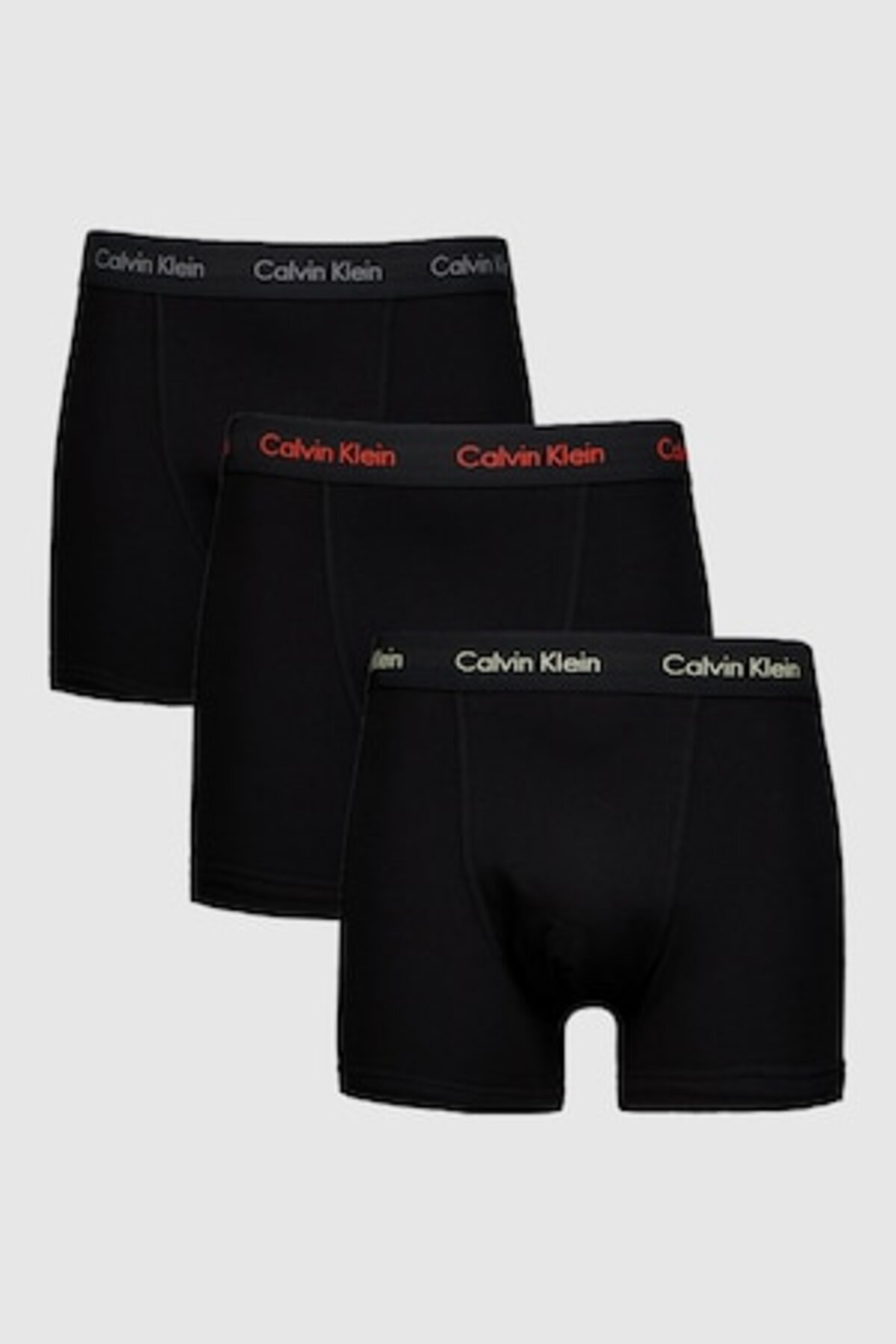 Set boxeri CALVIN KLEIN- 3 perechi, negru, negru mat, gri închis