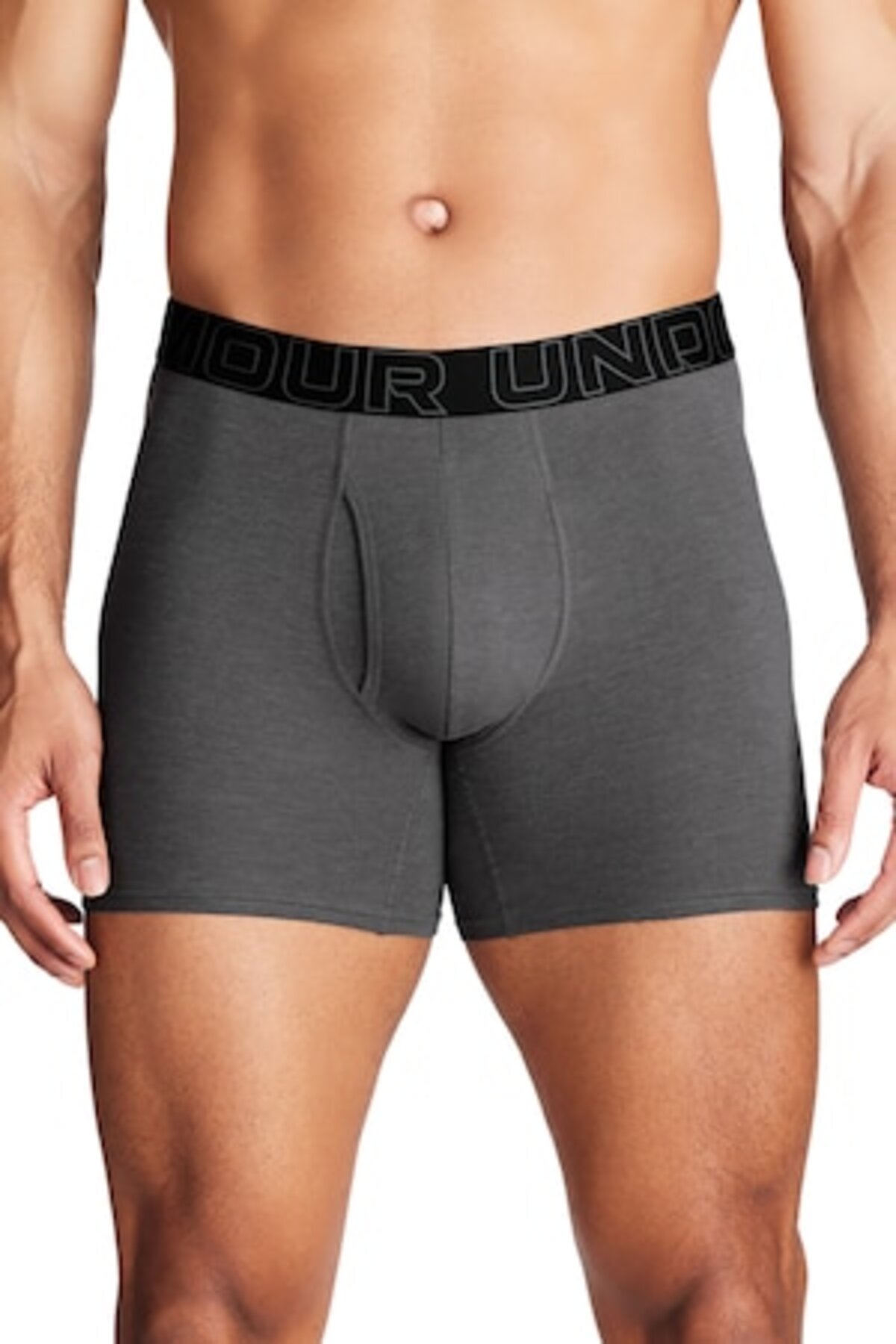 Reducere 55% – Set de 3 boxeri UNDER ARMOUR cu talie cu logo, roșu, negru, gri închis 1 Set de 3 boxeri UNDER ARMOUR cu talie cu logo