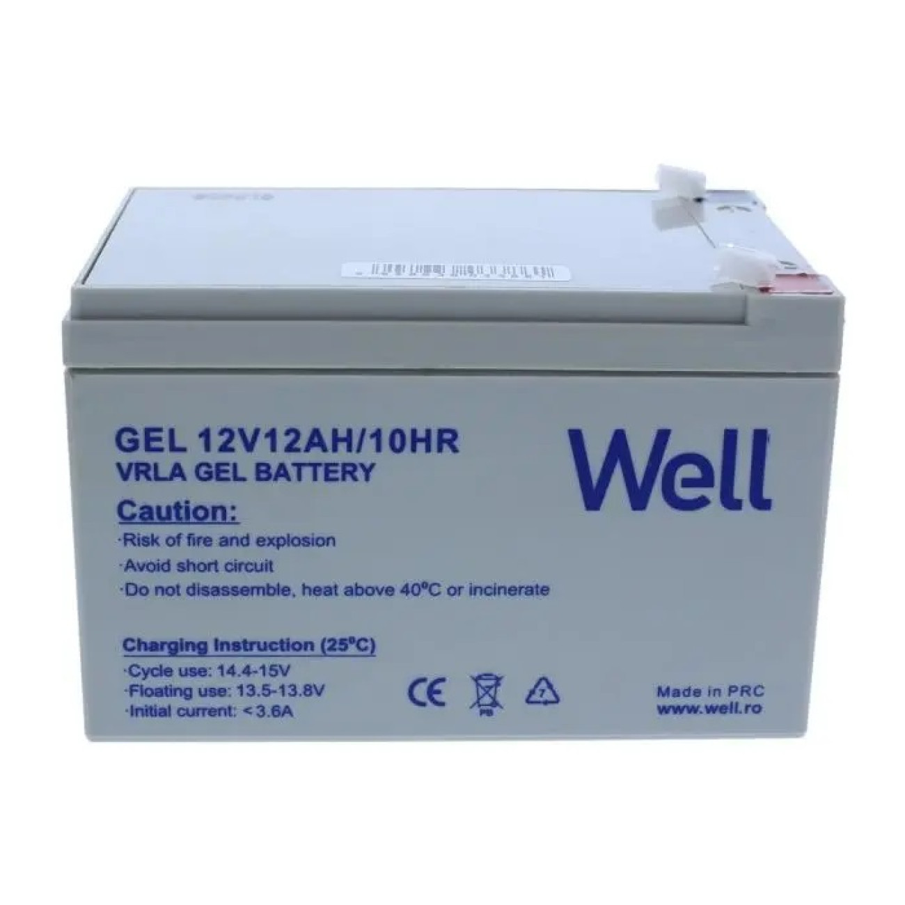 Reducere 20% - Acumulator plumb acid cu gel Well 12V 20AH, terminal T3 1 Acumulator plumb acid cu gel Well 12V 20AH