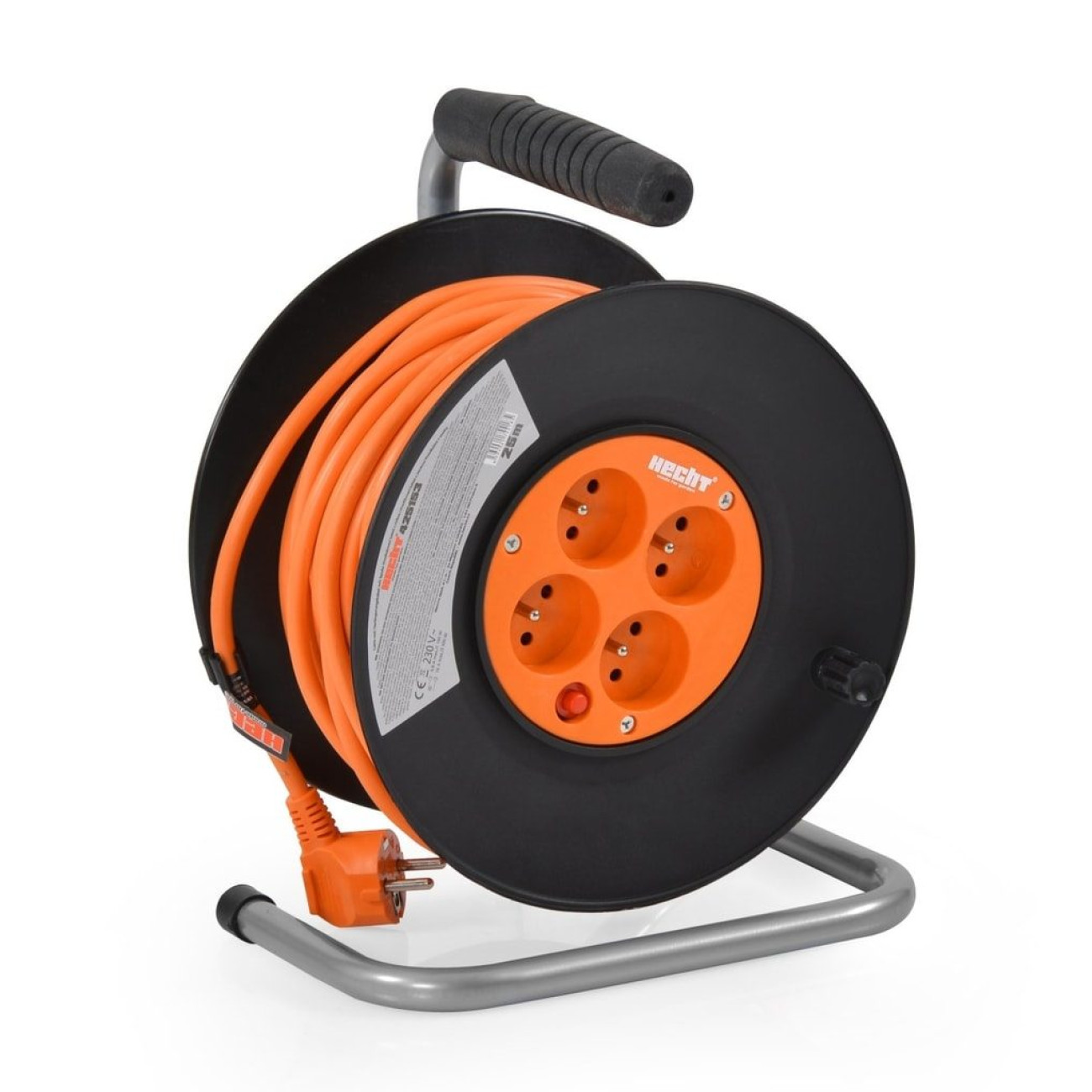 Reducere 20% - Cablu Prelungitor 20m, rola pe tambur cu 4 prize 420153 1 Cablu Prelungitor 20m