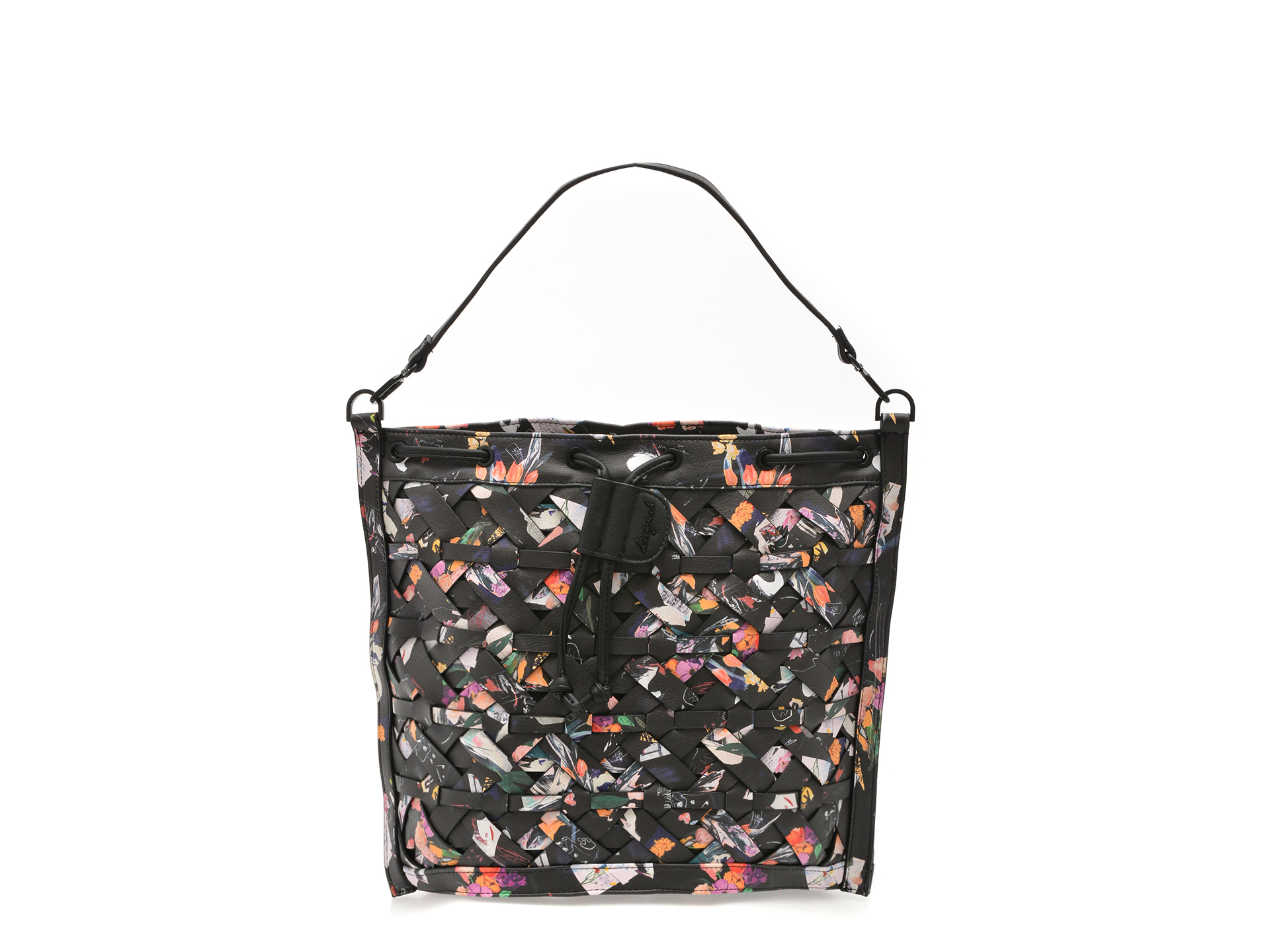 Reducere 65% - Geanta DESIGUAL neagra, SAKP36, din piele ecologica 1 Geanta DESIGUAL neagra