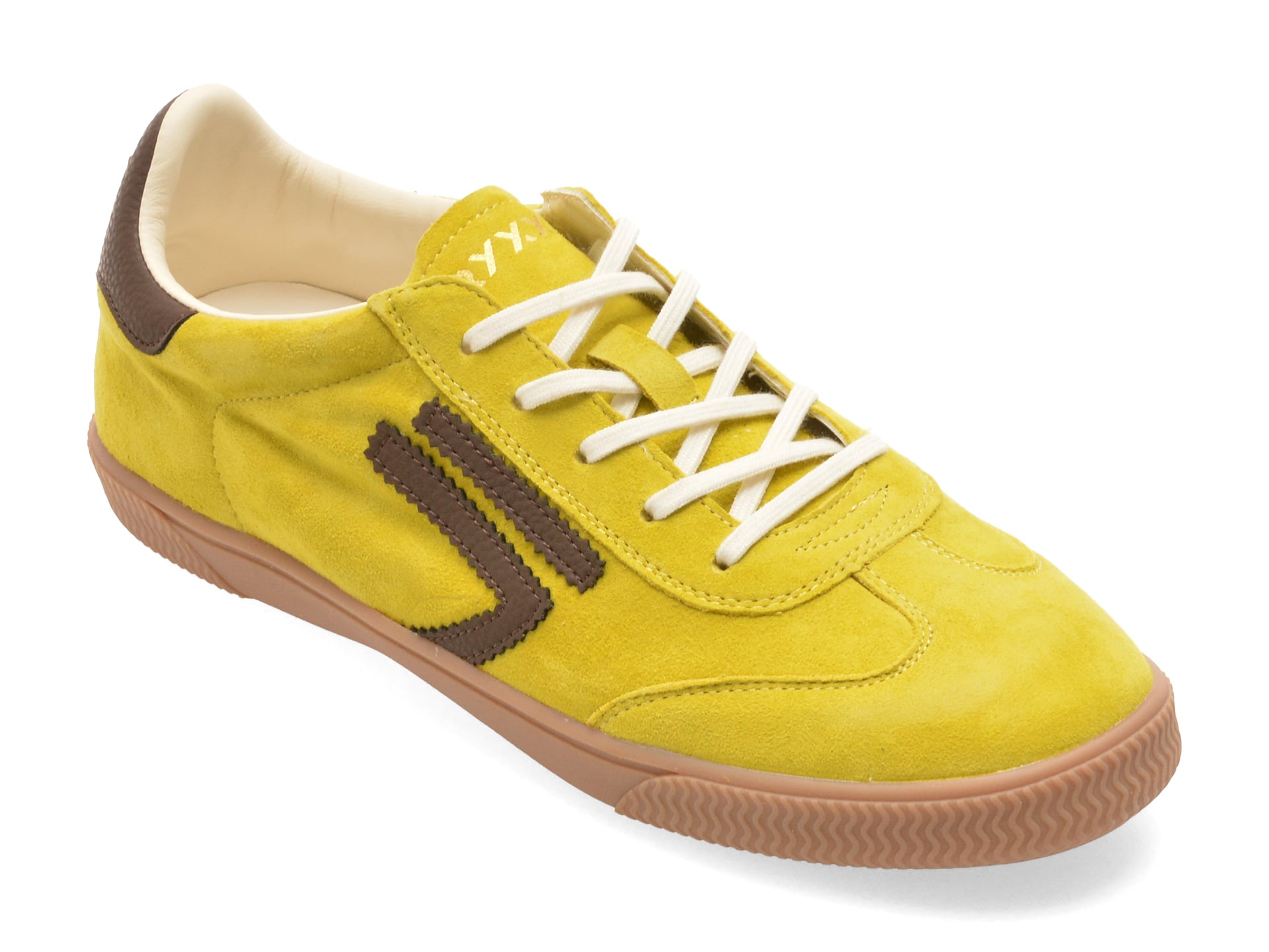 Reducere 69% - Pantofi sport GRYXX galbeni, 60221, din piele intoarsa 1 Pantofi sport GRYXX galbeni