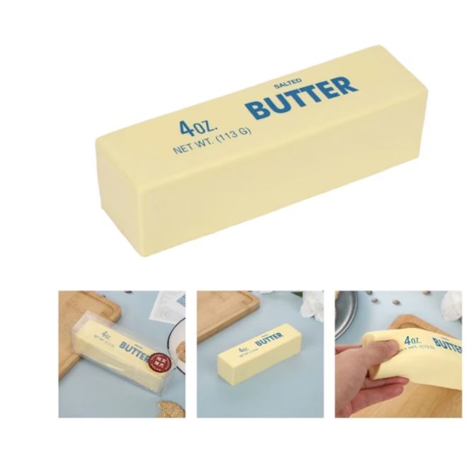 Reducere 65% - Jucarie antistres squishy, design FELIE UNT multicolor VICTINY, 1 bucata random SALTED BUTTER SQUEEZY 1 Jucarie antistres squishy