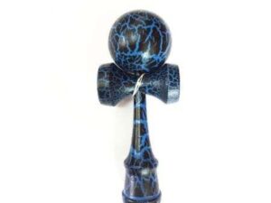 Kendama Ball Half Crack Negru Lemn Fag Albastru Albastru
