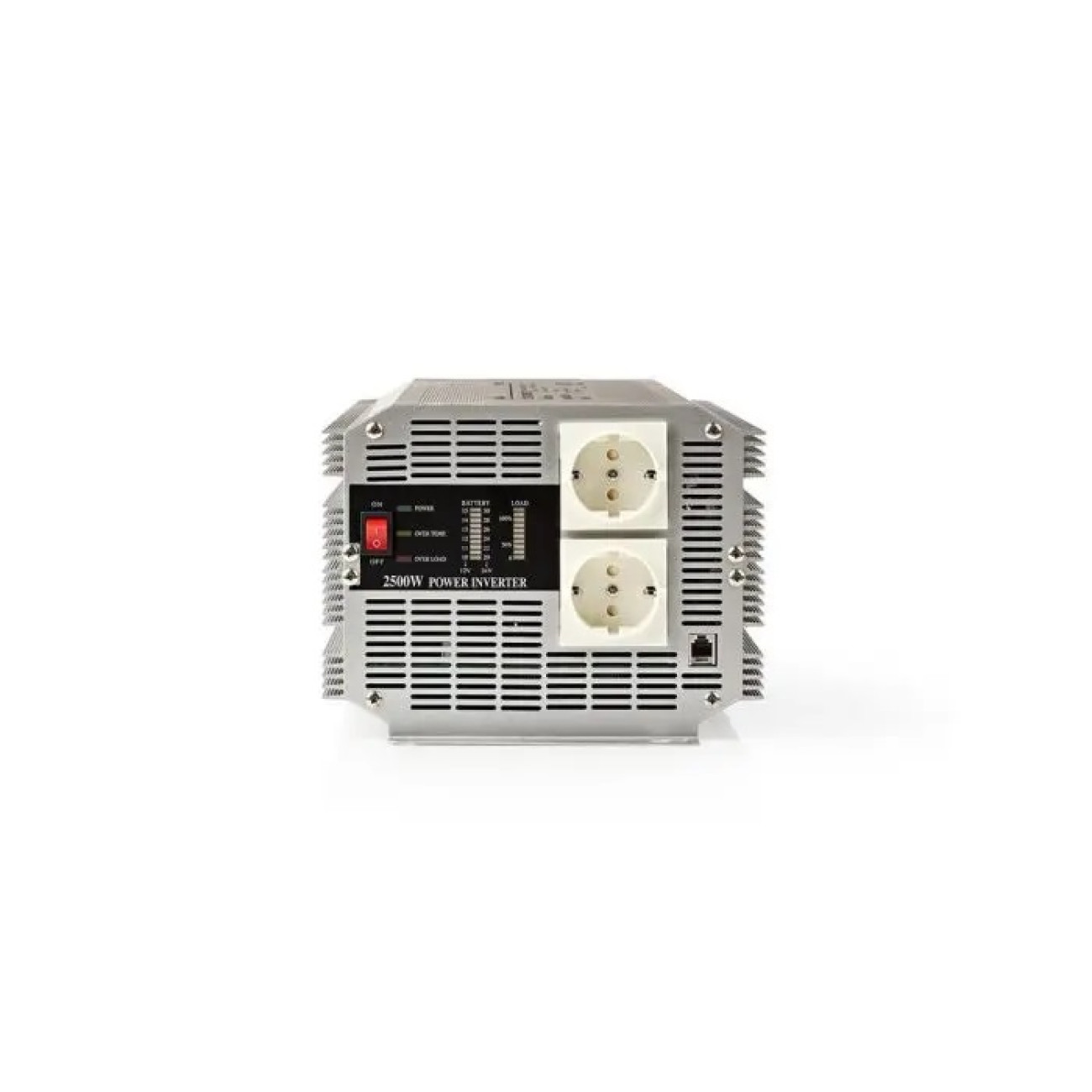 Reducere 20% - Invertor de tensiune Nedis 12 V DC - 230 V AC 2500 W 2x Schuko, NEDIS 1 Invertor de tensiune Nedis 12 V DC - 230 V AC 2500 W 2x Schuko