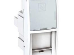 Priza UTP cat5  1 modul  alb Unica
