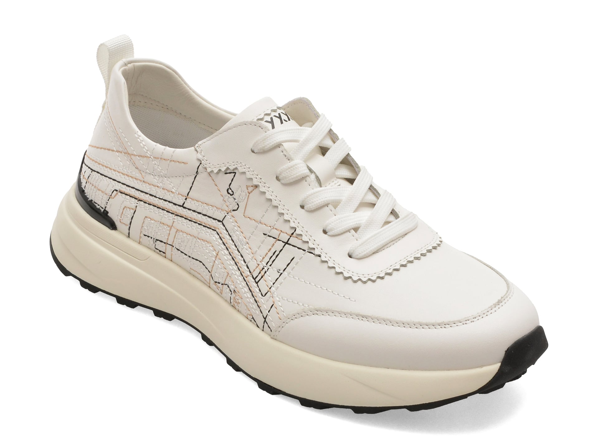 Reducere 75% - Pantofi sport GRYXX albi, 63511, din piele naturala 1 Pantofi sport GRYXX albi