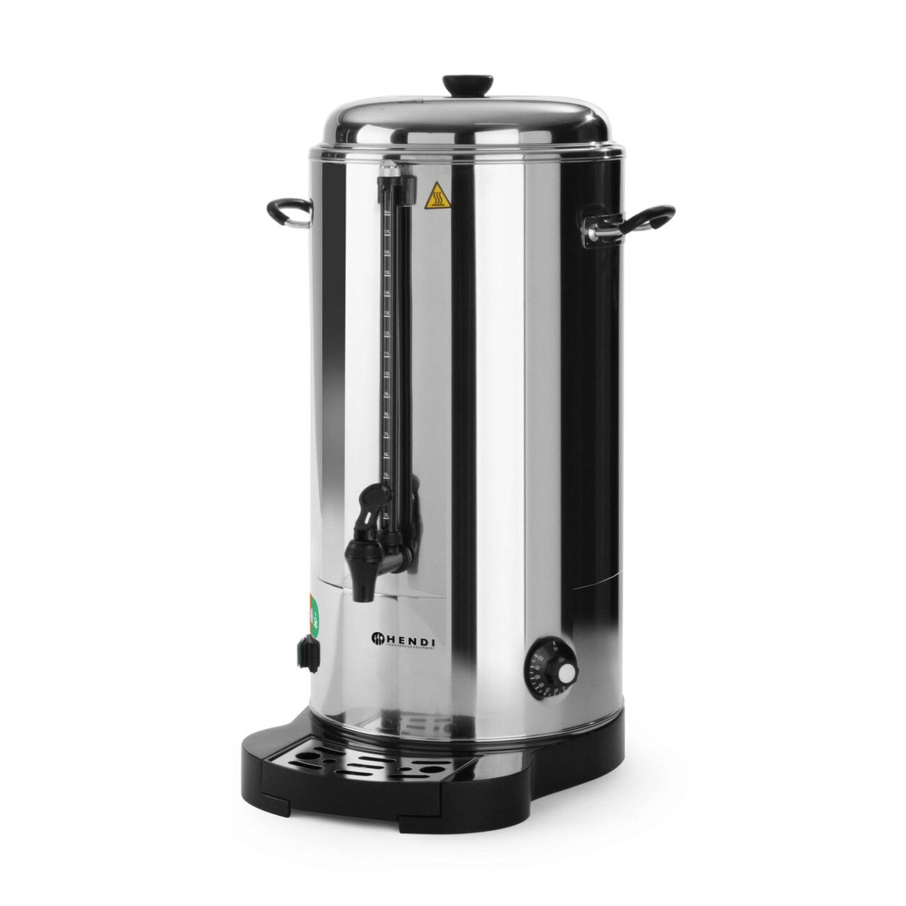 Reducere 20% - Boiler bauturi calde cu pereti dubli 18 litri, termostat, 2400 W temperatura, ajustabila pana la 100 C, Inox, robinet anti-picurare, Hendi 1 Boiler bauturi calde cu pereti dubli 18 litri