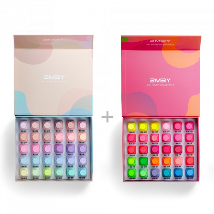Reducere 10% - Gel Lack Collection 1+2 Spring Pastel and Summer Neon 1 Gel Lack Collection 1+2 Spring Pastel and Summer Neon
