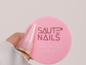 Gel UV Saute Nails One Touch Glitter Pink 30gr