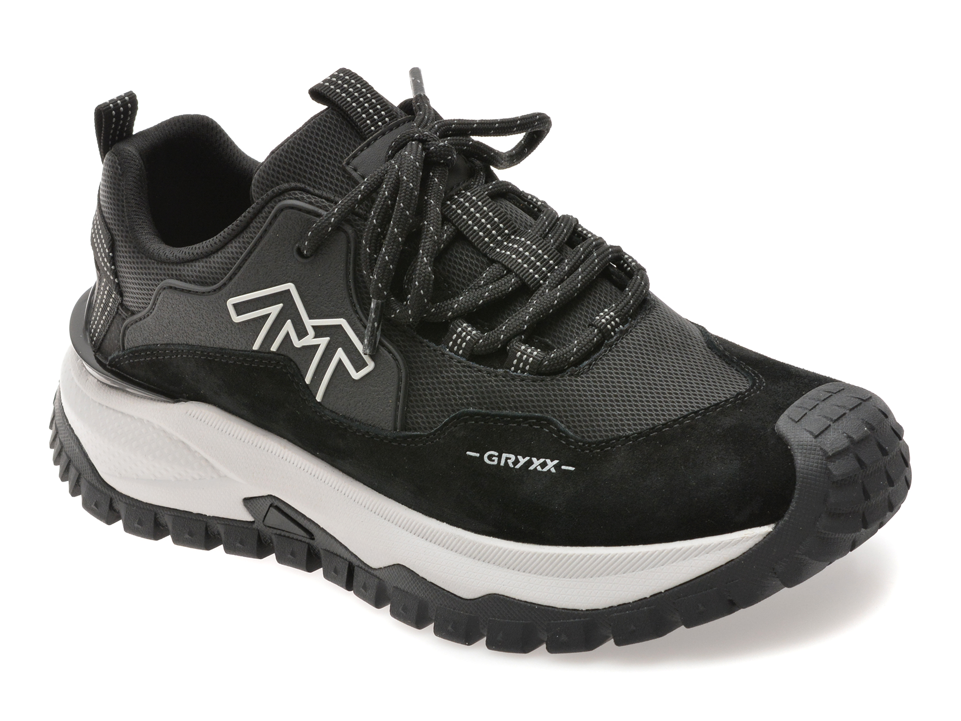 Reducere 60% - Pantofi sport GRYXX negri, 5901, din piele naturala 1 Pantofi sport GRYXX negri