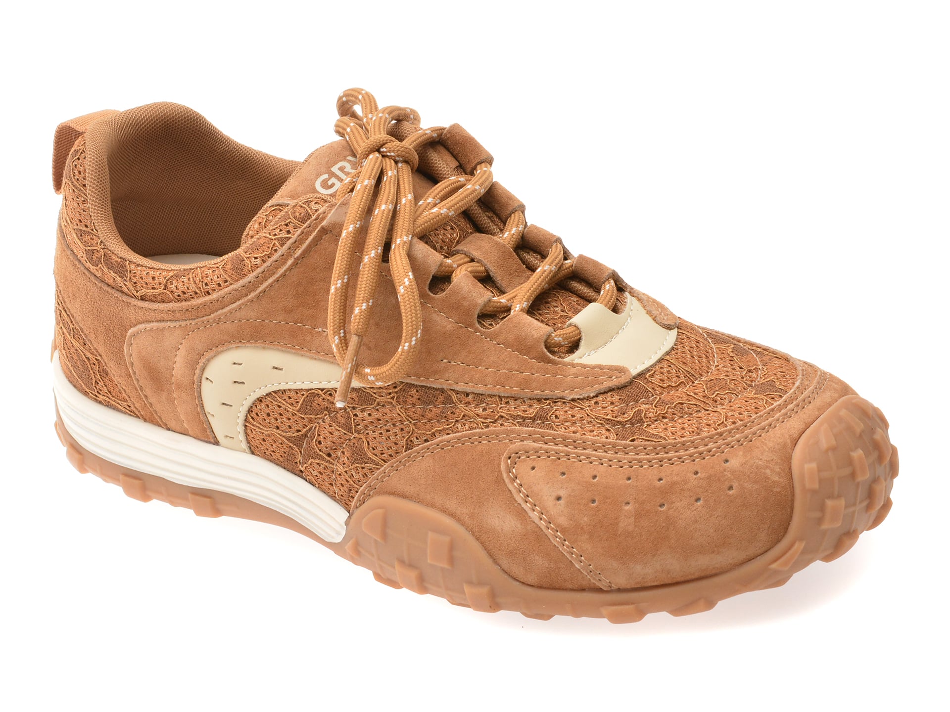 Reducere 69% - Pantofi sport GRYXX maro, 6235, din material textil si piele naturala 1 Pantofi sport GRYXX maro
