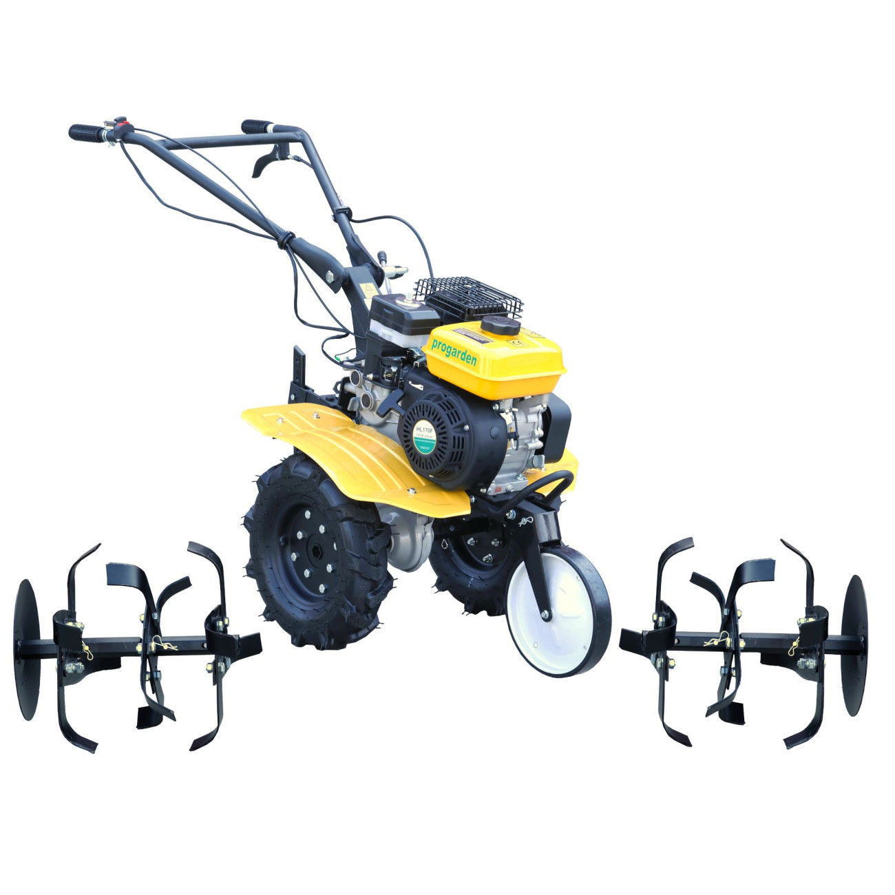 Reducere 20% - Motocultor Benzina, ProGARDEN Campo 703, 7CP, 2+1 Trepte, Roti 4.00-8, 2+1 Freze, Curele, Transmisie Aluminiu 1 Motocultor Benzina