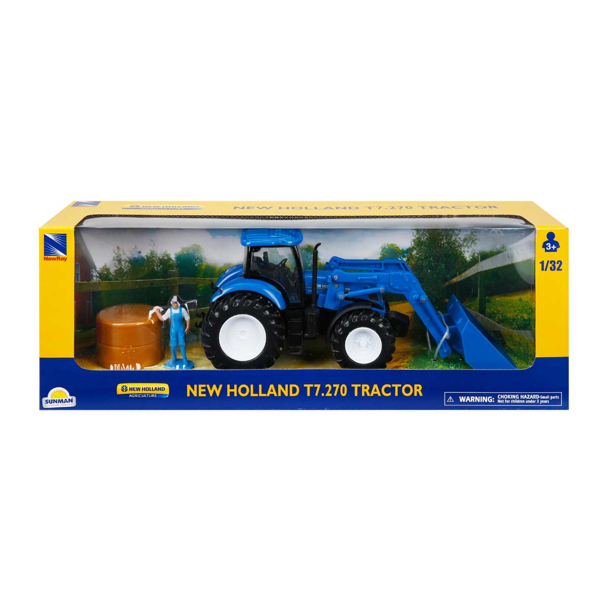 Reducere 70% - Tractor cu figurina, New Ray, New Holland T7.270, 1:32 1 Tractor cu figurina