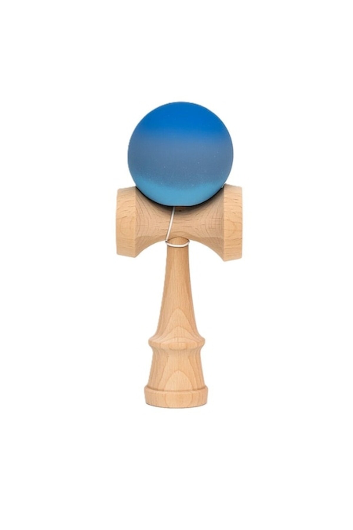 Reducere 55% - Jucarie interactiva Kendama Flippy, lemn, albastru/gri, 18 cm, dexteritate pentru copii si adulti 1 Jucarie interactiva Kendama Flippy