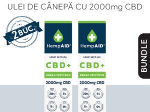 Mega Pack Ulei de canepa cu 2000mg CBD HempAID