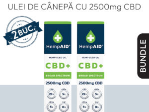 Mega Pack Ulei de canepa cu 2500mg CBD HempAIDpachet promotional