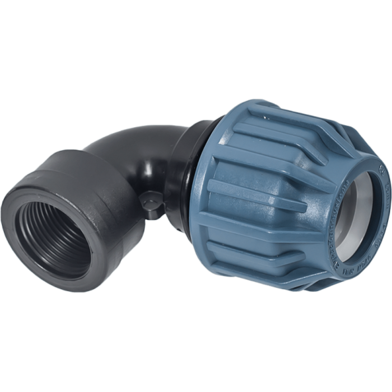 Reducere 20% - Cot 90° compresiune cu FE, PN 10 si PN 16, Elysee , Dimensiune 63x2 1/2",Presiune 16 Bari 1 Cot 90° compresiune cu FE