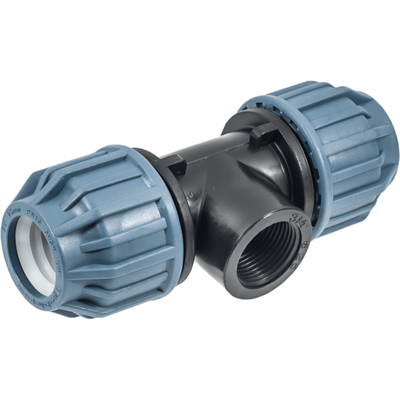 Reducere 20% - Teu compresiune cu FI PN 16, Elysee, Dimensiune 25x1/2", Presiune 16 Bari 1 Teu compresiune cu FI PN 16