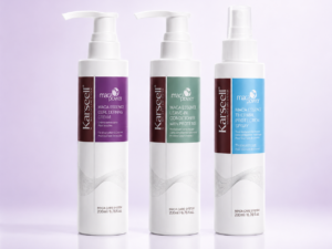 Set Definire Bucle & Protecție Termică Karseell – Cremă Bucle 200ml + Leave-In cu Proteine 200ml + Spray Termoprotector 200ml
