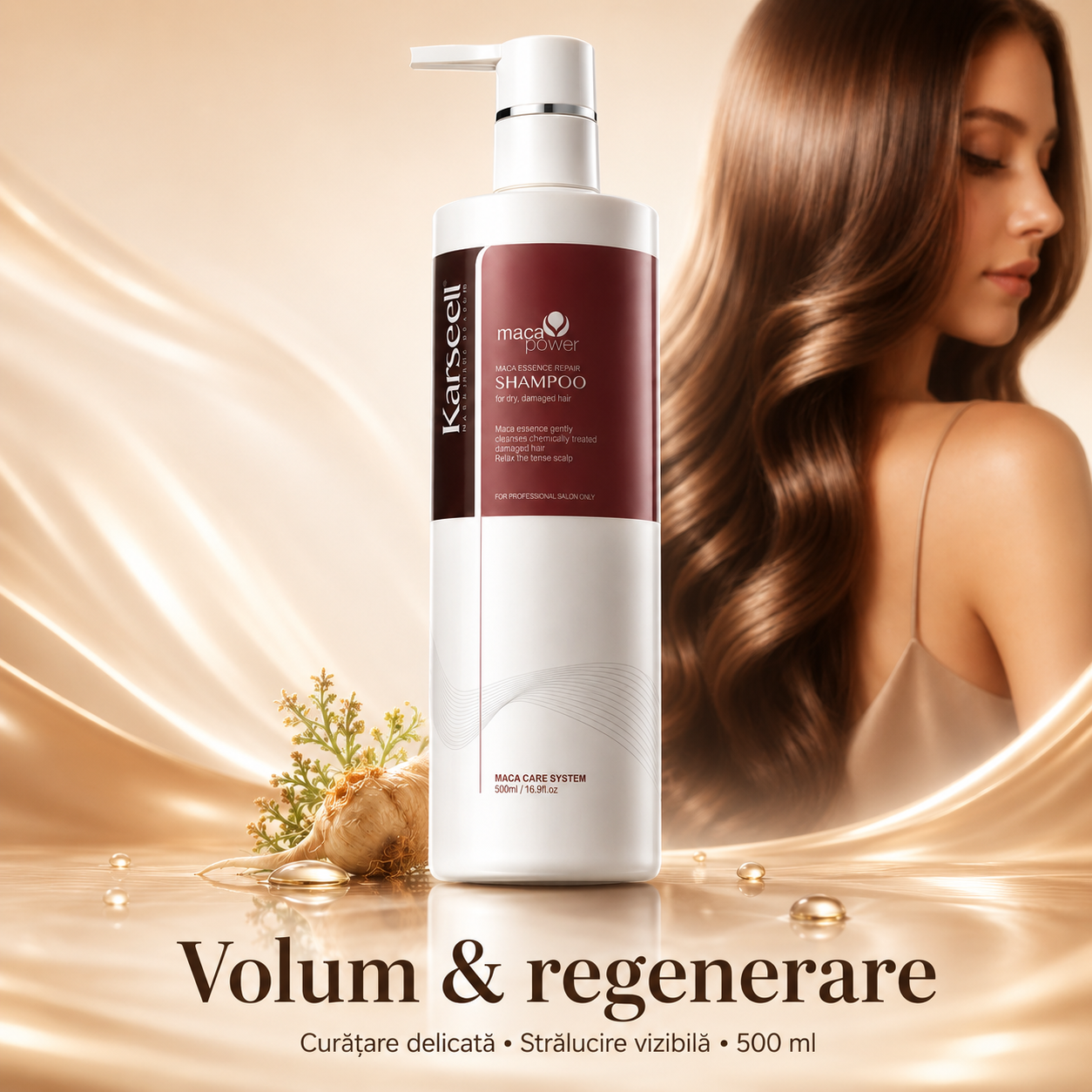 Reducere 47% - Sampon Karseell Maca 500ml – Curatare și Regenerare Profesionala pentru Toate Tipurile de Par 1 Sampon Karseell Maca 500ml – Curatare și Regenerare Profesionala pentru Toate Tipurile de Par