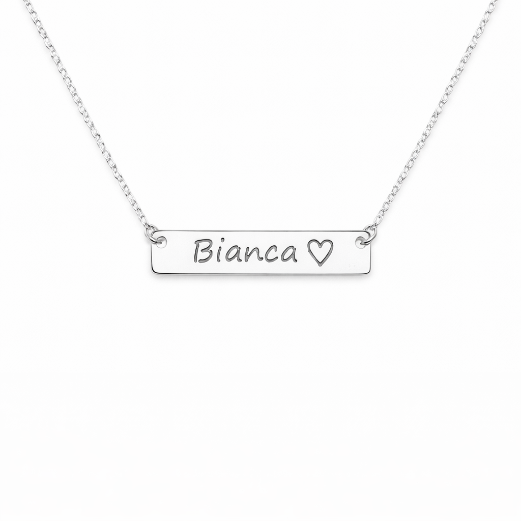Reducere 39% - Colier Personalizat Nume cu Argint 1 Colier Personalizat Nume cu Argint