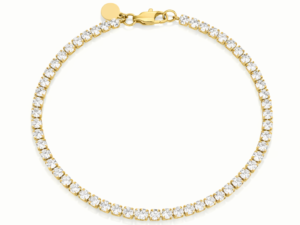 Bratara Tennis Slim Placata cu Aur 18k
