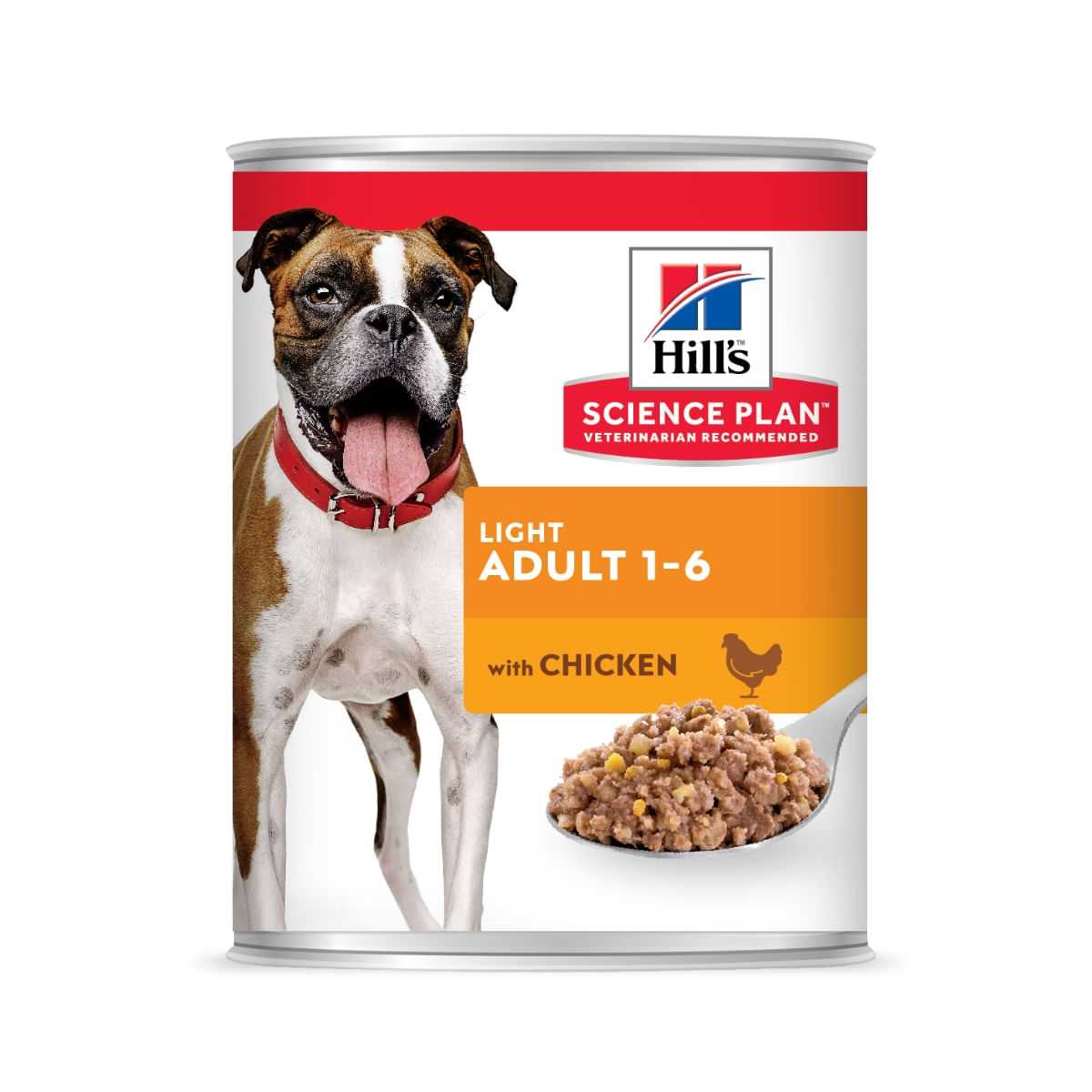Reducere 25% - HILL'S SCIENCE PLAN Light, XS-XL, Pui, conservă hrană umedă câini, managementul greutății, (pate), 370g HILL'S SCIENCE PLAN Light, XS-XL, Pui, conservă hrană umedă câini, managementul greutății, (pate), bax, 370g x 6buc 2 XS-XL