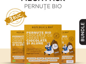 Mega Pack Pernute Bio crocante cu crema de ciocolata si alune FARA GLUTEN Republica BIO