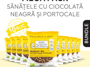 Mega Pack SANATELE BIO Ciocolata neagra si Portocala