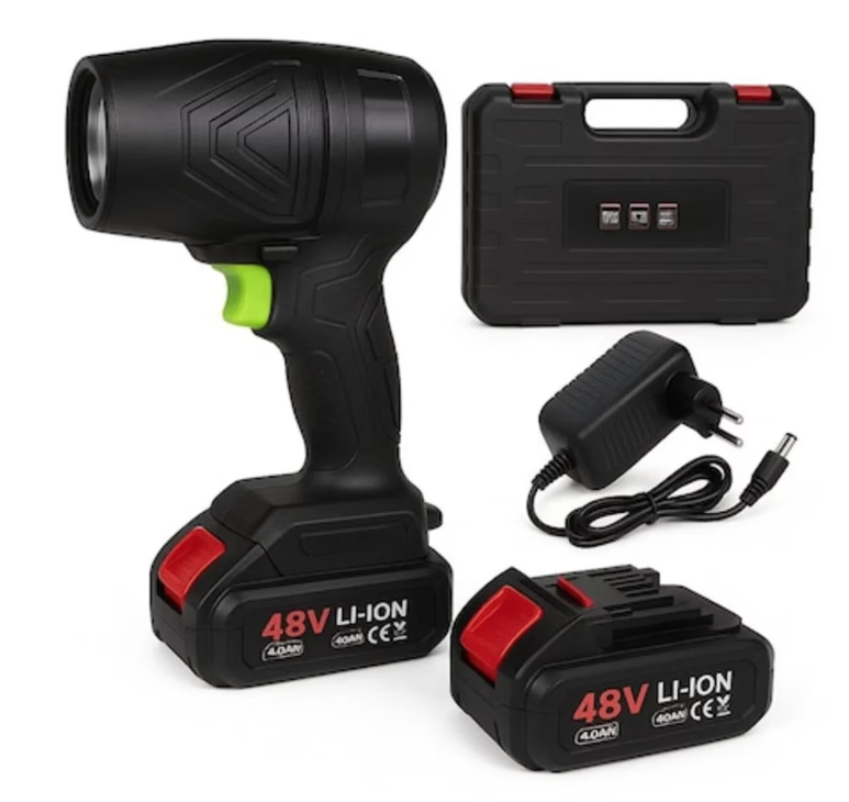 Reducere 47% - Suflanta aer portabila fara fir 48V cu 2 acumulatori NEAGRA 1 Suflanta aer portabila fara fir 48V cu 2 acumulatori NEAGRA