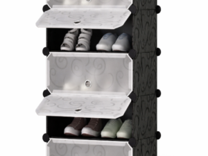 Dulap modular pentru incaltaminte NEGRU din plastic