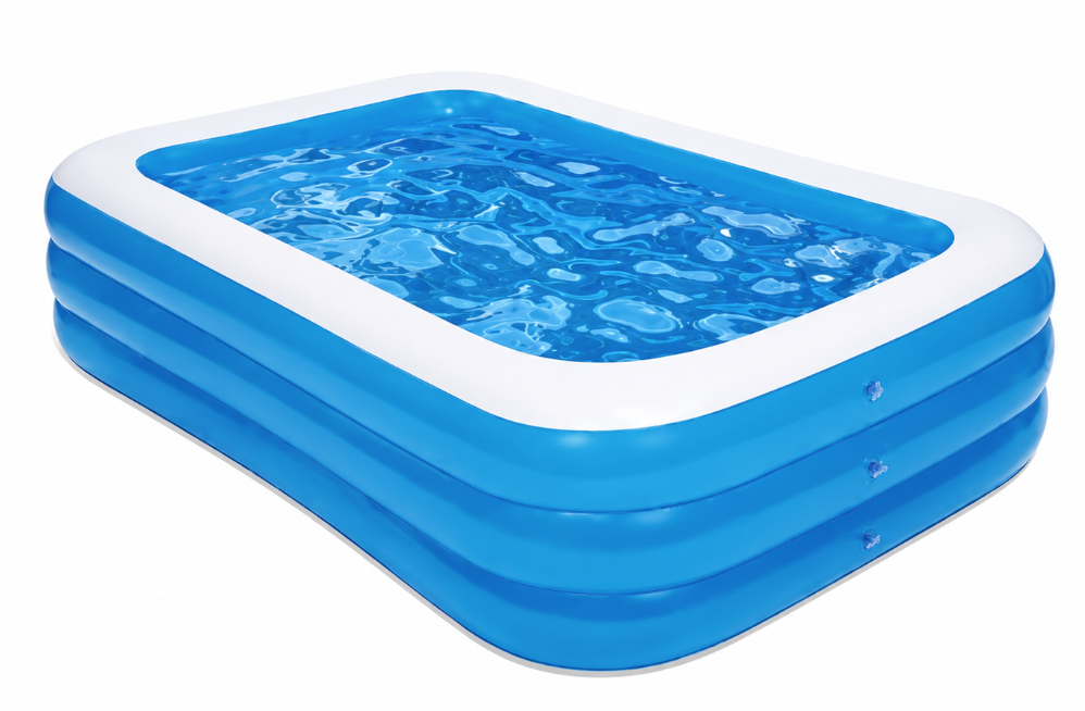 Reducere 48% - Piscina gonflabila pentru copii si adulti PVC 150x100 cu inaltime de 50 cm albastru/alb 1 Piscina gonflabila pentru copii si adulti PVC 150x100 cu inaltime de 50 cm albastru/alb