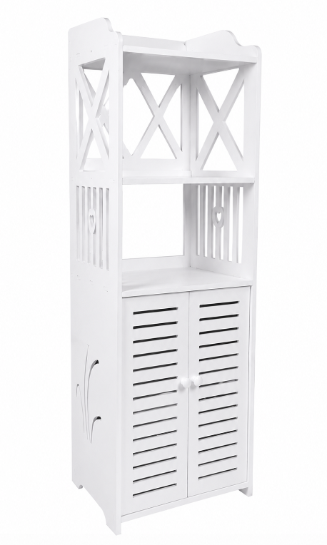 Reducere 47% - Dulap pentru baie modern raft depozitare PVC 4 sertare si 2 usi Alb 90x40x25 cm 1 Dulap pentru baie modern raft depozitare PVC 4 sertare si 2 usi Alb 90x40x25 cm