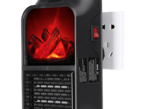 Aeroterma Flame Heater portabila tip SEMINEU cu telecomanda si efect de flacara